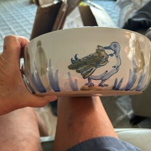 Louisville stoneware Duck Design Ceramic Bowl